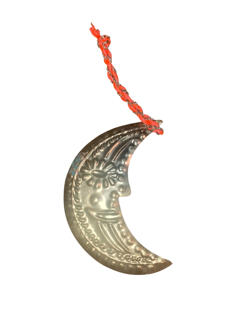 Free People Gold Crescent Tin Ornament NWT - Picture 3 of 3